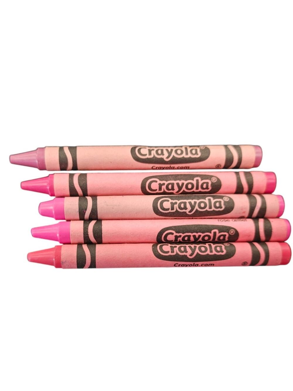 Crayola Retired Pink Crayon Lot of 5 Mauvelous Tickle Me Pink Carnation Salmon